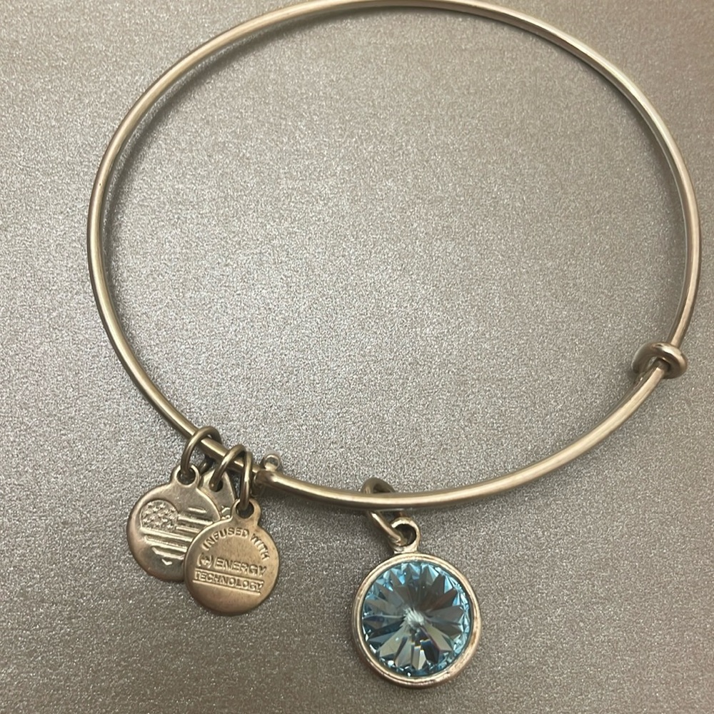 Alex and Ani “Aquamarine” Crystal bracelet